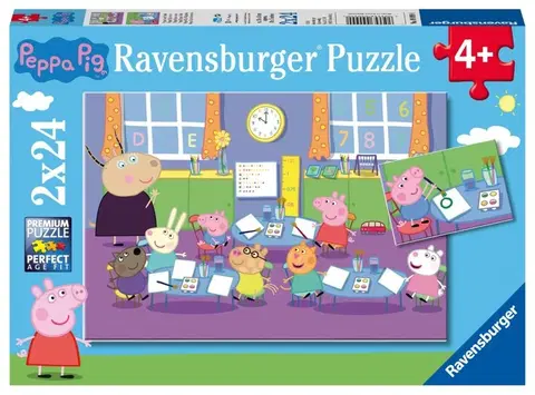 Hračky puzzle RAVENSBURGER - Prasiatko Peppa 2x24 dielikov