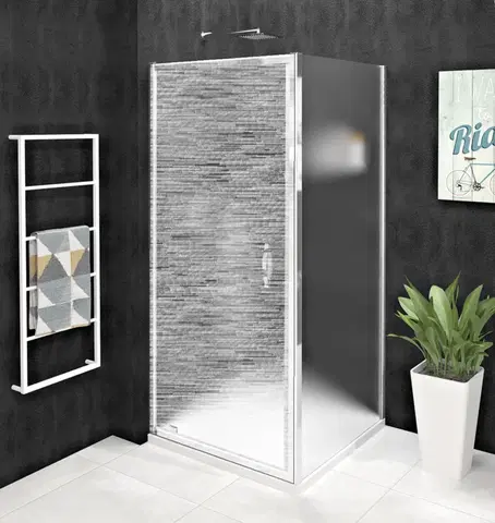 Sprchovacie kúty GELCO - SIGMA SIMPLY bočná stena, 800, sklo Brick GS4380