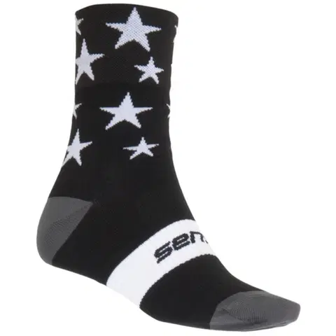 Pánske ponožky Sensor ponožky Stars Black-White
