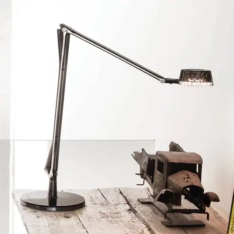 Stolové lampy na písací stôl Kartell Kartell Aledin Dec – stolná LED lampa, dymová sivá