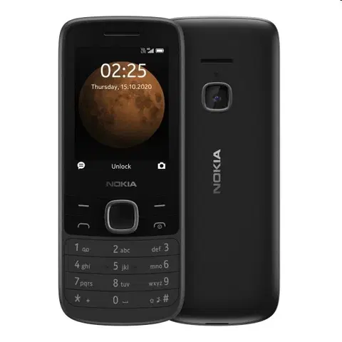 Mobilné telefóny Nokia 225 4G Dual SIM, čierny