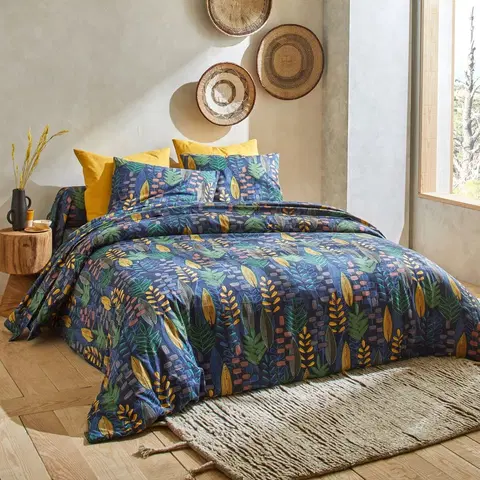 Bavlnené Bavlnená posteľná bielizeň Madi s rastlinným motívom
