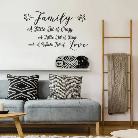 Nálepky na stenu Nálepky na stenu do obývačky - Family and love
