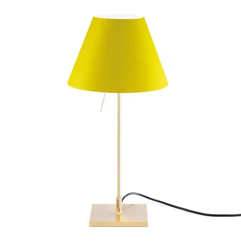 Stolové lampy Luceplan Luceplan Costanzina stolná lampa mosadz žltá