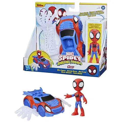 Hračky - akčné figúrky HASBRO - Spider-man spidey and his amazing friends základné vozidlo, Mix Produktov