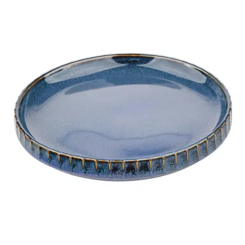 Taniere Altom Porcelánová podšálka Reactive Stripes modrá, 14 cm