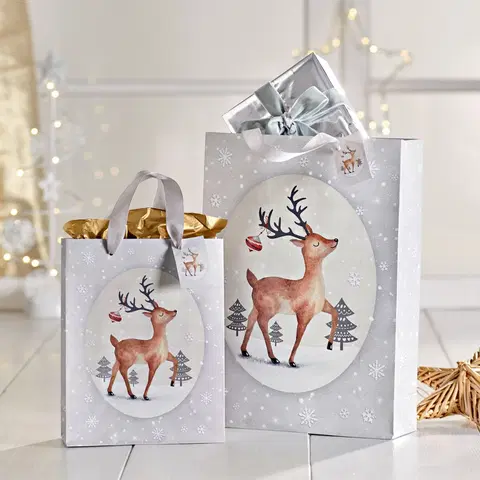 Drobné dekorácie a doplnky 2 darčekové tašky "Jeleň"