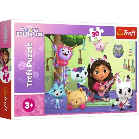 Hračky puzzle TREFL - puzzle 30 dielikov - Gabby a jej krásny domček pre bábiky / Gabby´s Dollhouse