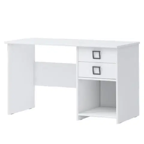 Moderné kancelárske stoly Psací Stůl Kiki KS6-BE/KI-15 white/white
