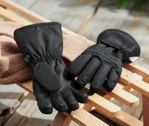 Gloves & Mittens Detské lyžiarske a zimné rukavice, čierne