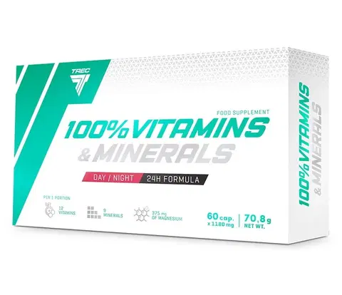 Komplexné vitamíny 100% Vitamins & Minerals - Trec Nutrition 60 kaps.