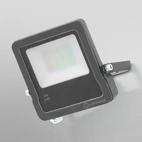 SmartHome vonkajšie svietidlá nástenné LEDVANCE SMART+ LEDVANCE SMART+ WiFi Floodlight, RGBW, sivá, 10 W