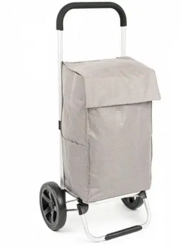 Nákupné tašky a košíky Kinekus Taška nákupná na kolieskach VIENA šedá