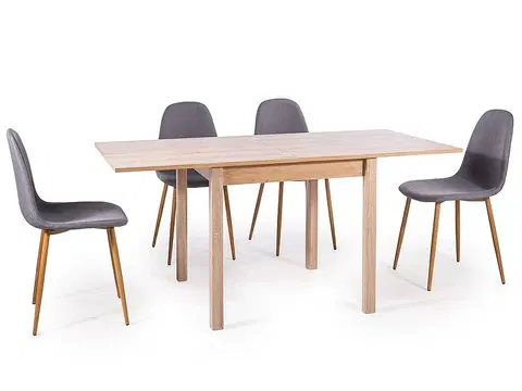 Jedálenské stoly Rozkladací jedálenský stôl FLIP Signal Dub artisan