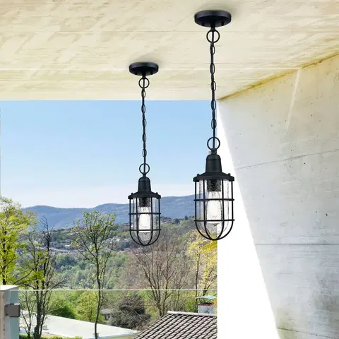 Vonkajšie závesné svietidlá Westinghouse Westinghouse Crestview vonkajšia lampa, klietka