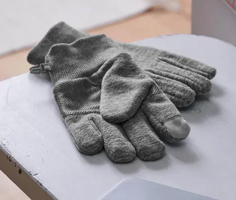 Gloves & Mittens Flísové rukavice z recyklovaného materiálu, sivé