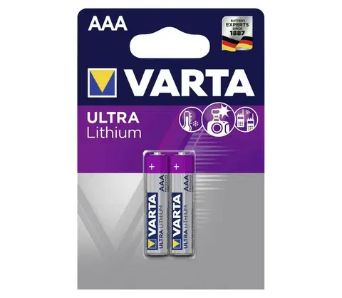 Predlžovacie káble VARTA Varta 6103301402 - 2 ks Líthiová batéria ULTRA AAA 1,5V 