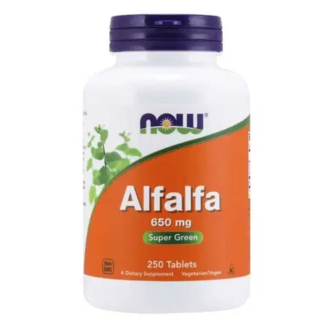 Superpotraviny Now Foods Alfalfa 250 tabliet