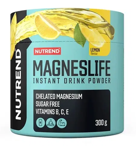 Horčík (Magnézium) MagnesLife Instant Drink Powder - Nutrend 300 g Orange