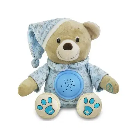 Hračky BABY MIX Plyšový Medvedík S Projektorom Modrá  