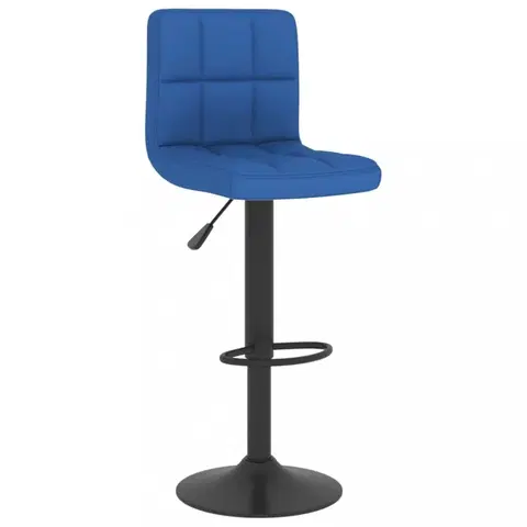 Barové stoličky Barová stolička látka / kov Dekorhome Modrá