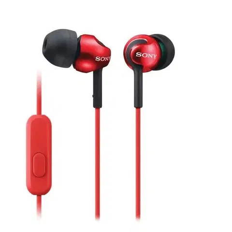 Slúchadlá Sony MDR-EX110AP slúchadlá s handsfree, červená