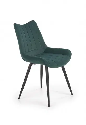 Jedálenské stoličky a kreslá Jedálenská stolička K388 Halmar Tmavo zelená