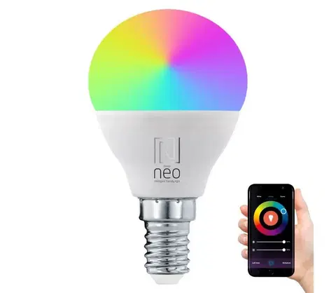 Žiarovky  NEO LITE SMART LED žárovka E14 6W RGB+CCT barevná a bílá, stmívatelná, Wi-Fi, P45, TUYA