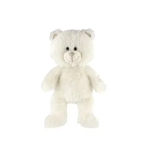 Plyšáci Teddies Rojko plyšový medveď 40 cm, biela, so svetlom a zvukem