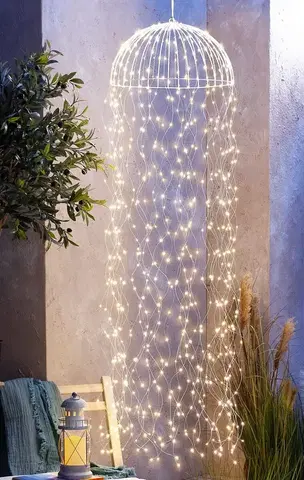 Vonkajšie osvetlenie LED závesná dekorácia Medúza