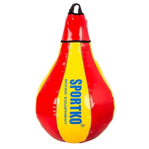 Boxovacie vrecia a hrušky Boxovacie vrece SportKO GP1 24x40cm / 5kg červeno-žltá