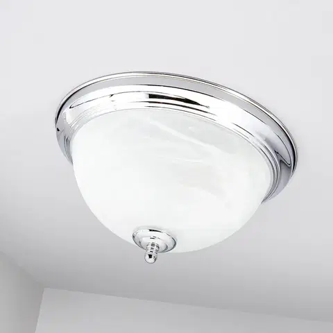 Stropné svietidlá Lindby Kúpeľňové stropné svietidlo Corvin chrómovej farby