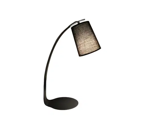 Lampy    108008 - Stolná lampa GALLANT 1xE27/11W/230V čierna/hnedá 