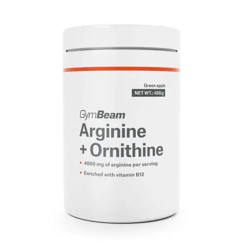 Arginín GymBeam Arginine + Ornithine 420 g citrón limetka