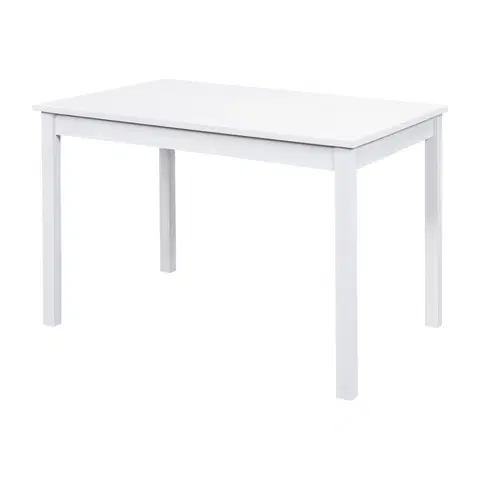 Jedálenské stoly Jedálenský stôl 8848B biely lak
