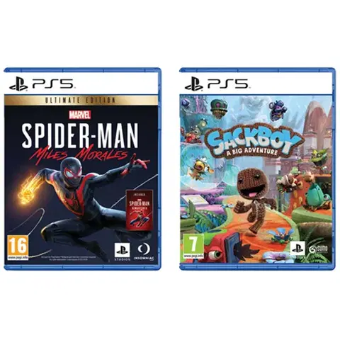 Hry na PS5 Marvel’s Spider-Man: Miles Morales CZ (Ultimate Edition) + Sackboy: A Big Adventure CZ PS5