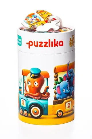 Hračky puzzle PUZZLIKA - 13050 Vlak 94 cm - náučné puzzle 20 dielikov