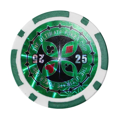 Ostatné spoločenské hry Poker žetón MASTER s hodnotou - zelený