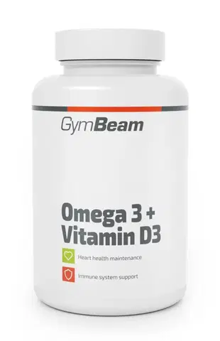 Vitamíny a minerály Omega 3 + Vitamin D3 - GymBeam 90 kaps.