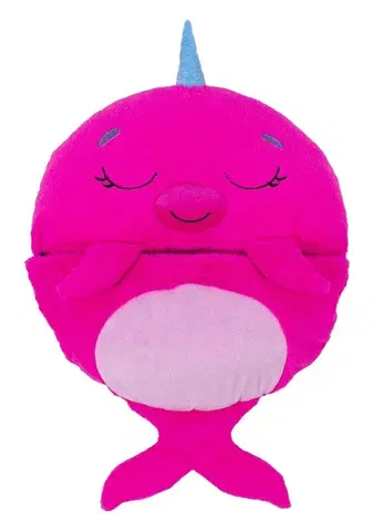 Plyšové hračky TM TOYS - Happy Nappers Spacáčik Zaspávačik Rúžový narval Nelli