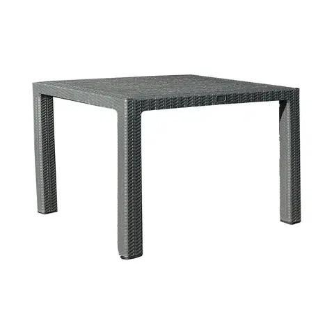 Záhradné stoly Stôl Infinitty 90x90 sivý