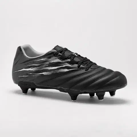 futbal Detská obuv na ragby so štupľami - SKILL R500 JUNIOR SG čierna