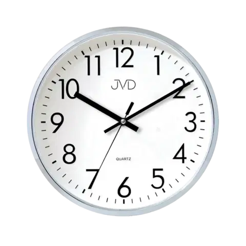 Hodiny Nástenné hodiny JVD HA43.1 strieborné, 33cm