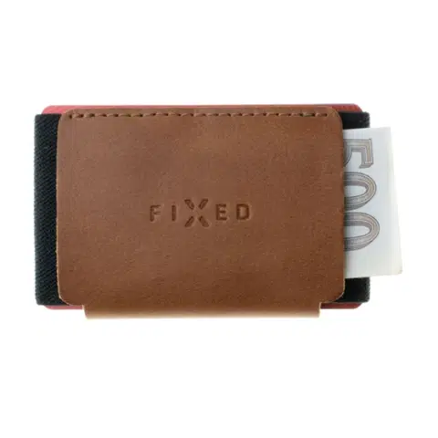 GPS prijímače FIXED Smile Kožená peňaženka so smart trackerom, hnedá FIXSM-STN2-BRW