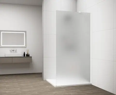Sprchové dvere POLYSAN - ESCA WHITE MATT jednodielna sprchová zástena na inštaláciu k stene, matné sklo, 1200  ES1112-03