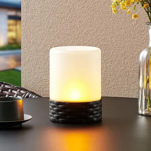 Solárne dekoračné osvetlenie Lindby Lindby Saquir solárna deko lampa, plameňový efekt