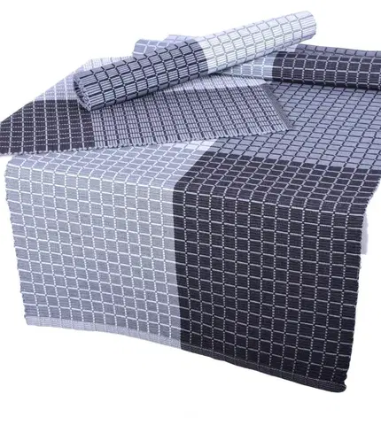 Prestieranie Forbyt, Prestieranie bavlnené, Cubes, šedý 40 x 120 cm