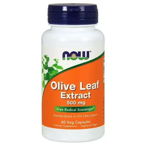 Ostatné špeciálne doplnky výživy NOW Foods - Extrakt z olivových listov 60 kaps.