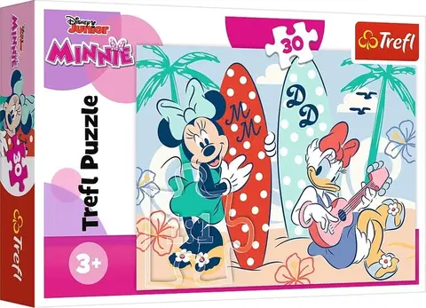 Hračky puzzle TREFL - Puzzle 30 - Farebná Minnie / Disney Minnie
