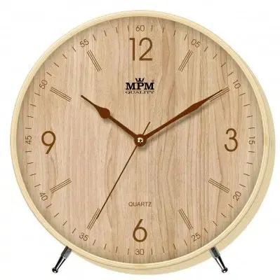 Hodiny Nástenné hodiny MPM, 2977.51.B - hnedá svetlá, 22cm